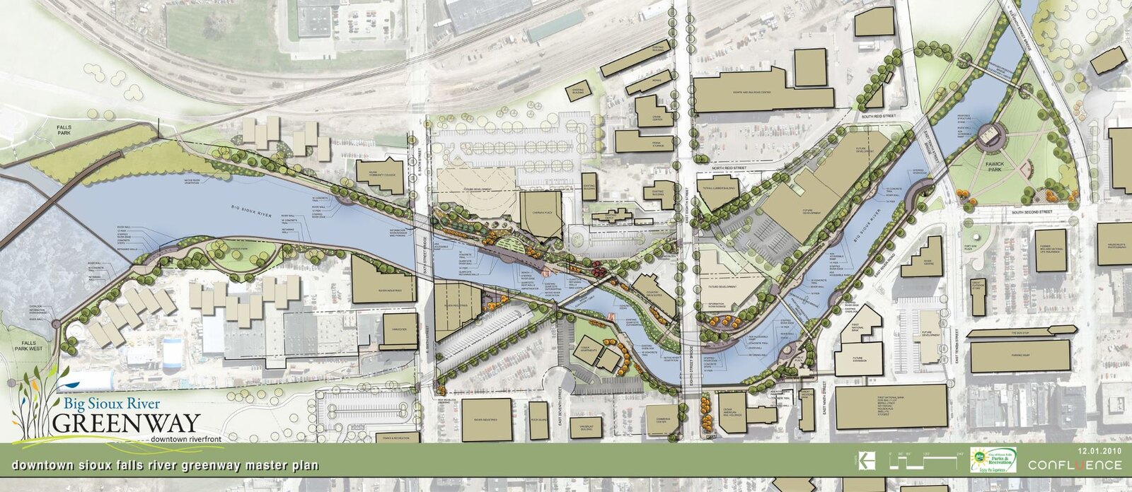 Sioux Falls Downtown River Greenway | Landscape Performance Series